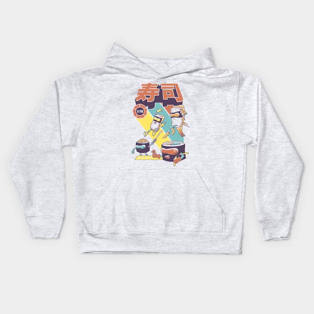 Sushi Sentai Kids Hoodie by Vincent Trinidad Art